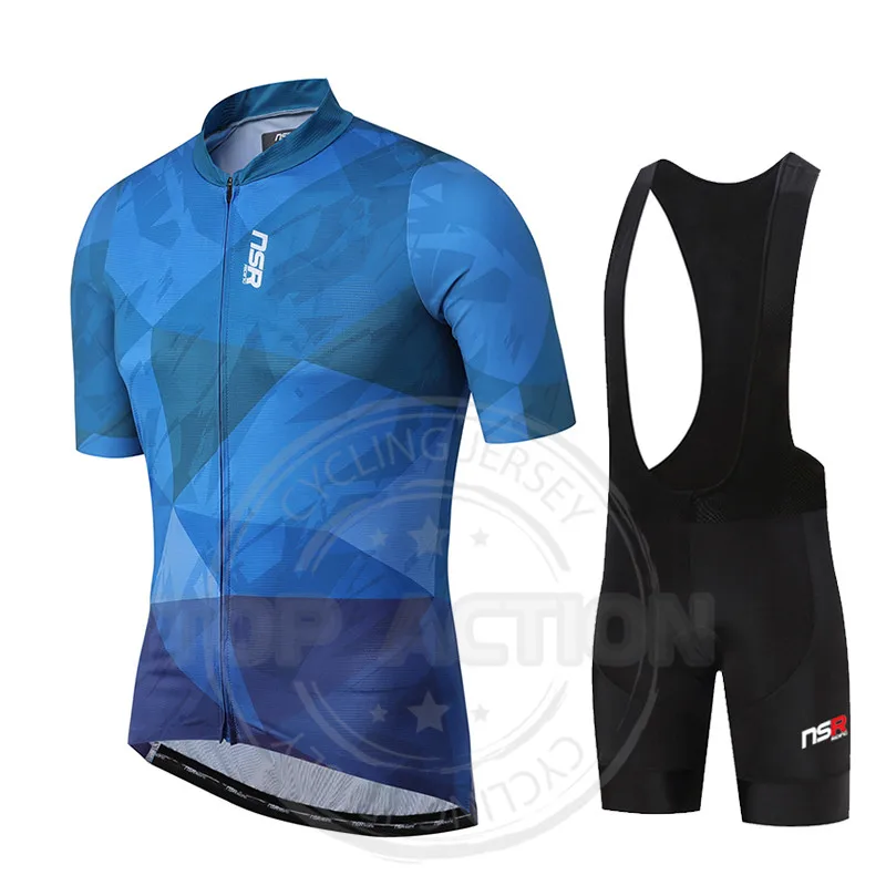 

Корейская летняя велосипедная одежда NSR, дышащие комплекты из Джерси с коротким рукавом, велосипедная рубашка, форма для горного велосипеда, одежда для велоспорта, велосипедная спортивная одежда