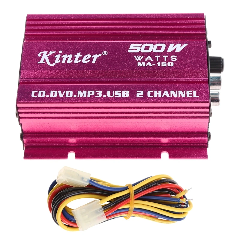 

Mini Hi-Fi 500W 2 Channel Stereo Amplifier For Car Auto Motorcycle HOT Drop Shipping