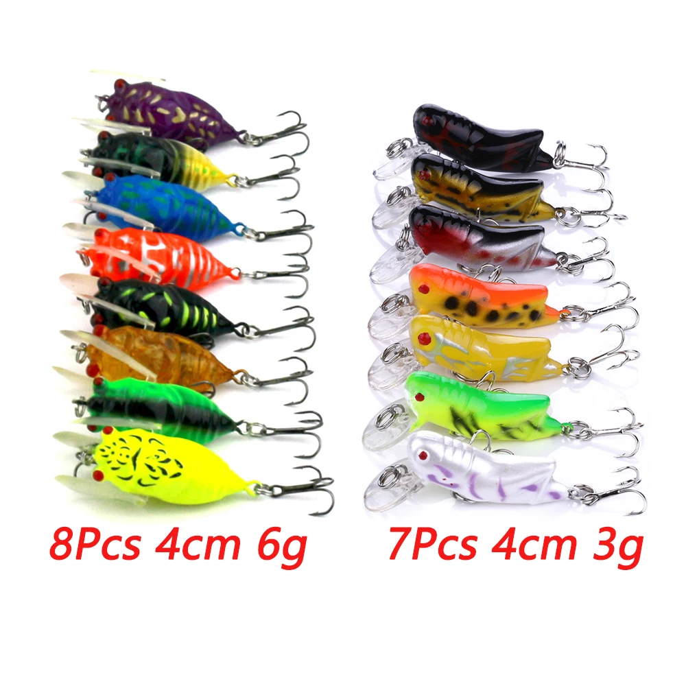 

15 шт., рыболовные приманки в виде насекомых