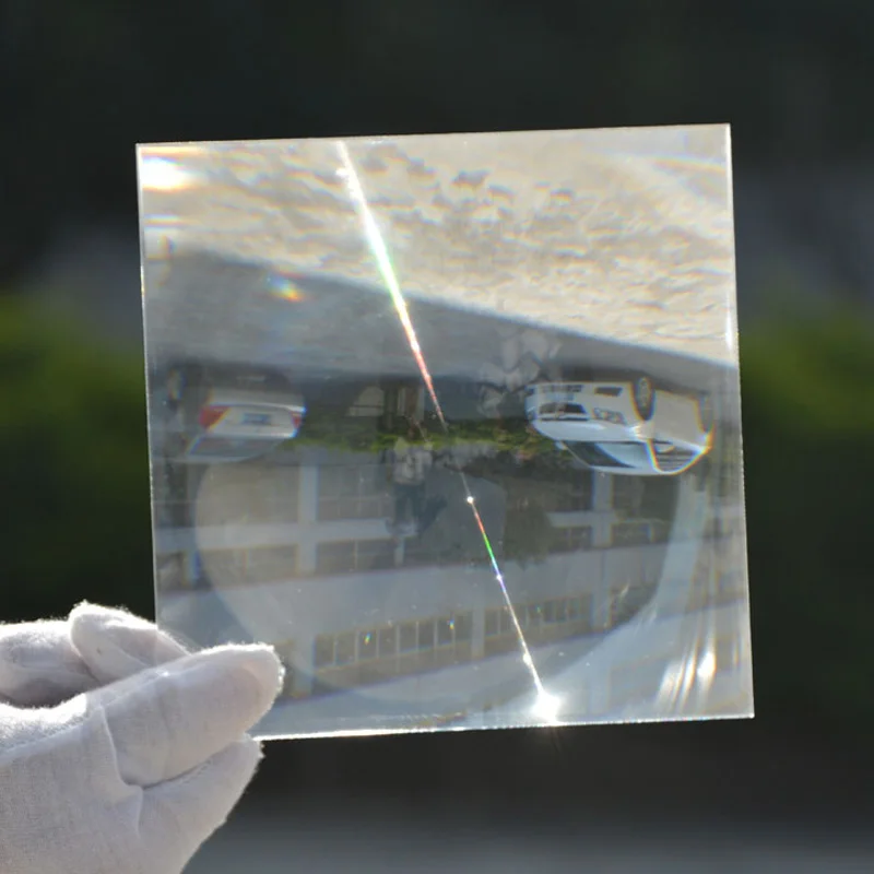 100x100 оптическая линза Френеля из ПММА солнечная фокусная расстояние 2000 мм