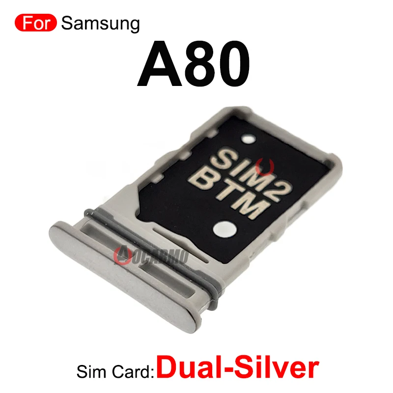 Двойная SIM-карта для Samsung Galaxy A80 SM-A805F, одно отделение для MicroSD, слот для нано-карты замена