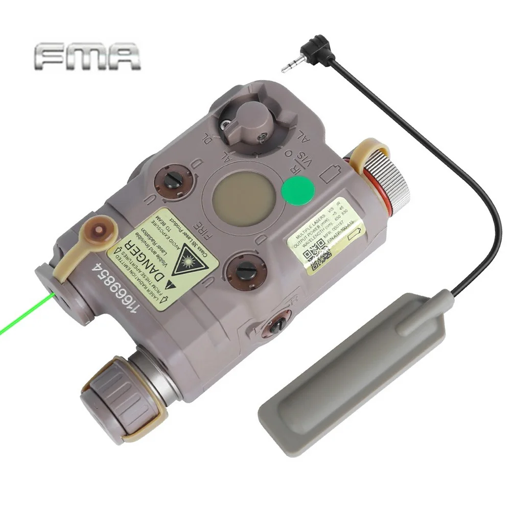 FMA PEQ-15 Green Dot Laser Sight White LED Flashlight Weapon Light Strobe Hunting AR15 Rifle Airsoft PEQ with IR