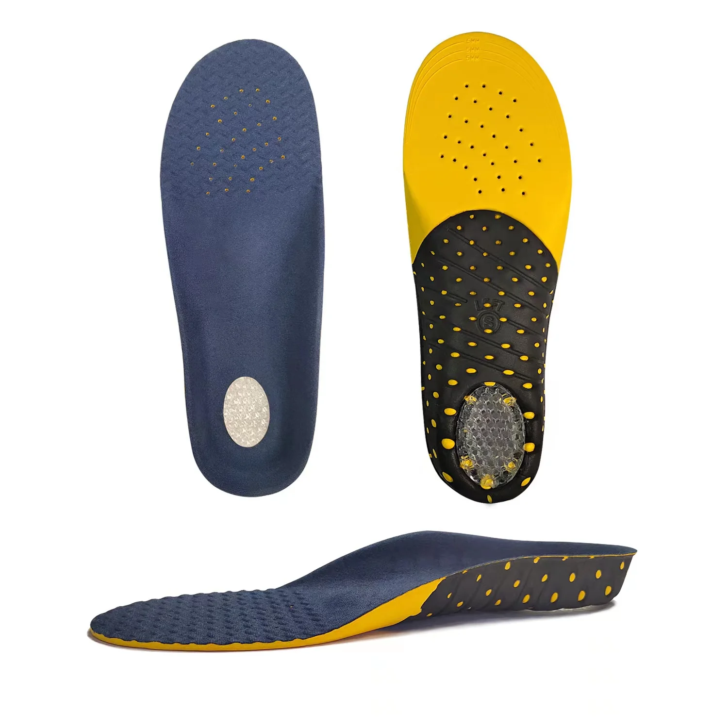 High elastic EVA arch support correction full pad unisex sports shock absorption breathable correction flat foot insole