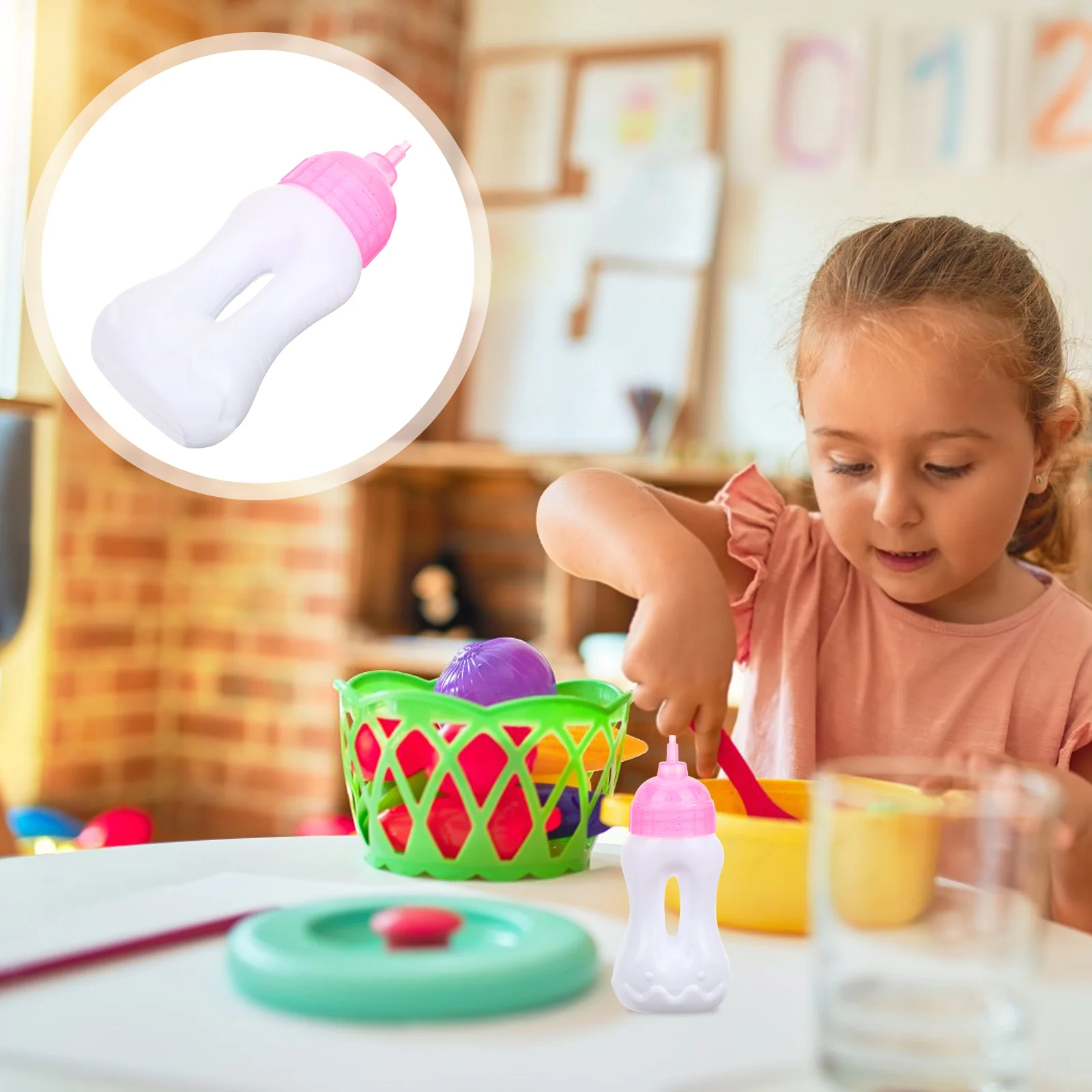 Комплект для новорожденных неокрашенные Детские Бутылочки миниатюрная бутылка