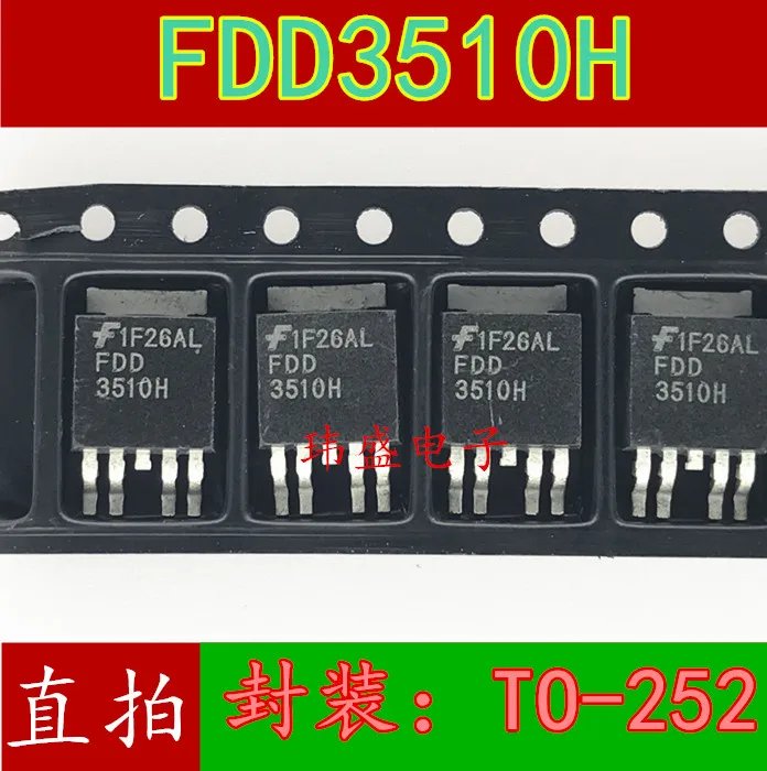 

10 шт./лот FDD3510H TO-252 MOS NP FDD3510H