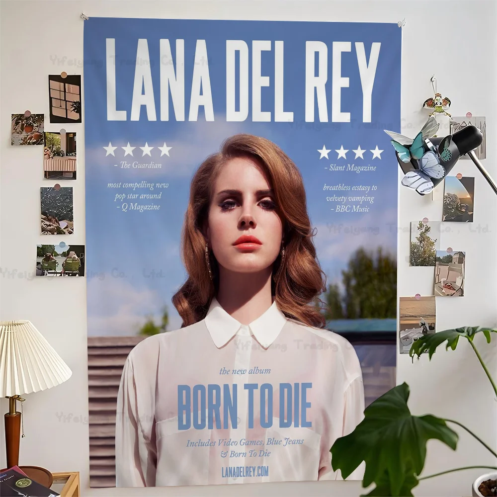 Лиззи Грант Лана Дель Рей аниме гобелен хиппи цветок настенные ковры Декор в