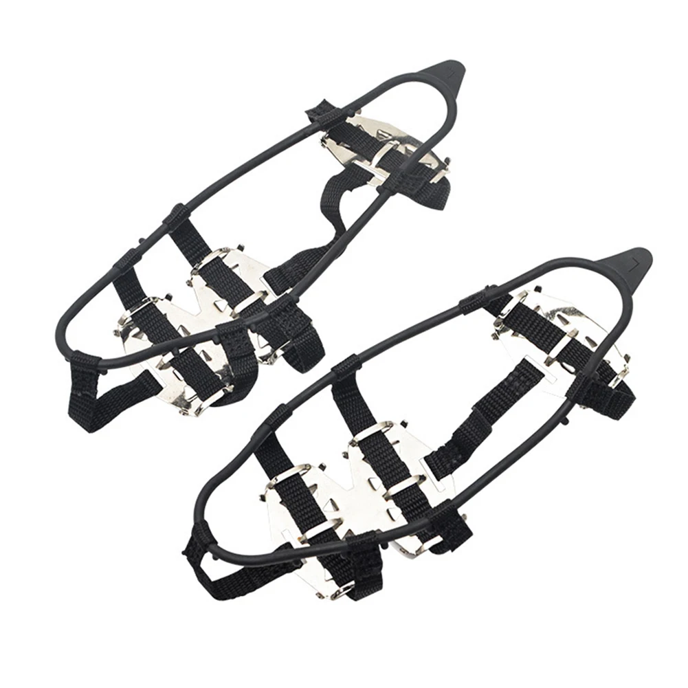 

24 Studs Anti-Skid Crampons Snow Ice Climbing Shoe Spikes Grip Cleats Shoe Cover Cleats Chain Claws Grips Boots Cover