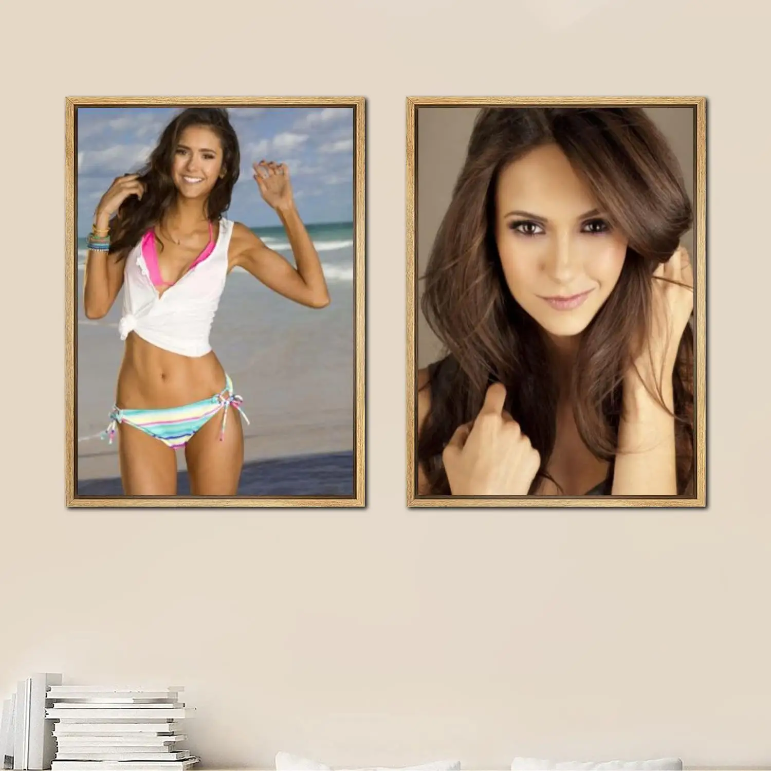 

Nina Dobrev Posters Painting 24x36 Wall Art Canvas Poster room decor Modern Family bedroom Decoration Art wall decor