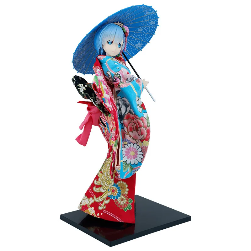 

Кимоно в новом стиле, 45 см, искусственная модель, «Жизнь в другом мире от нуля», аниме, фигурки девушек, серия, тканевое мягкое тело, детские игрушки, подарки