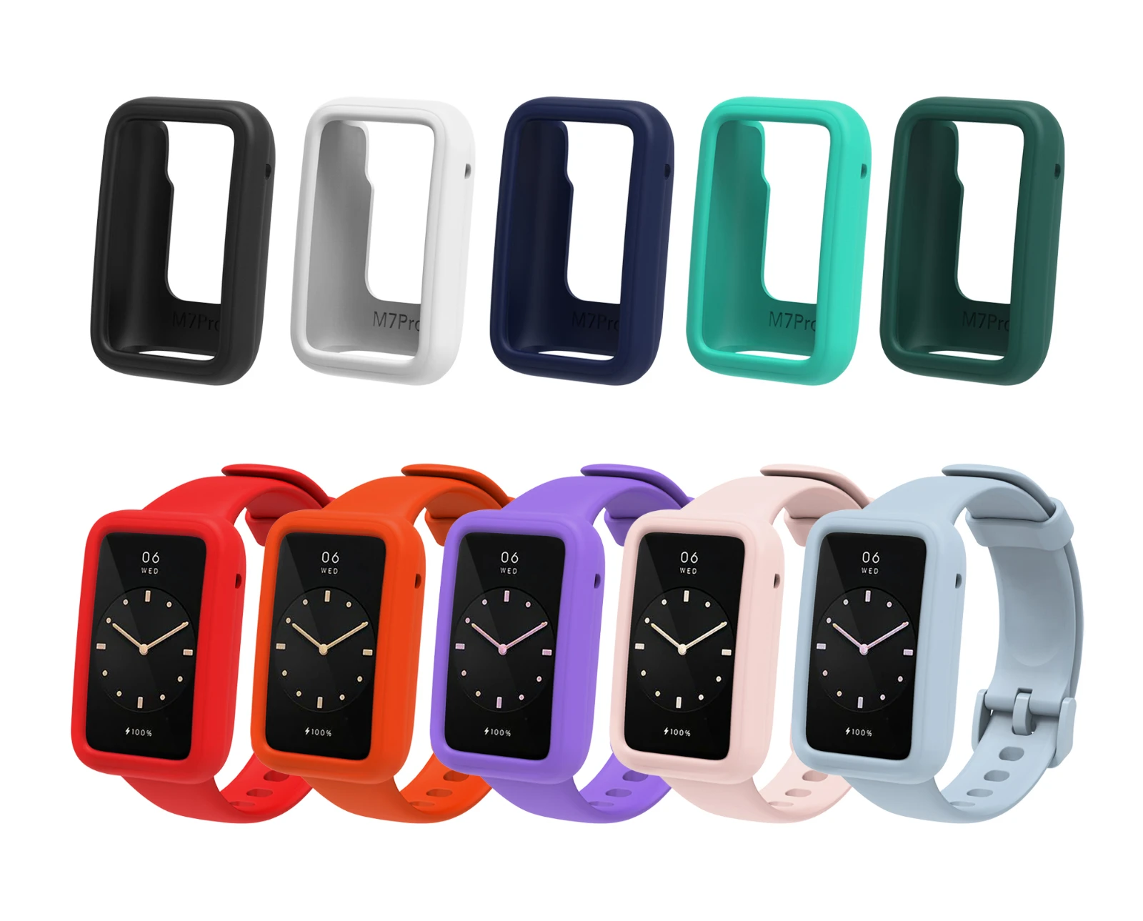 

Защитный чехол для смарт-браслета Mi Band 7pro, силиконовый чехол с защитой от трещин