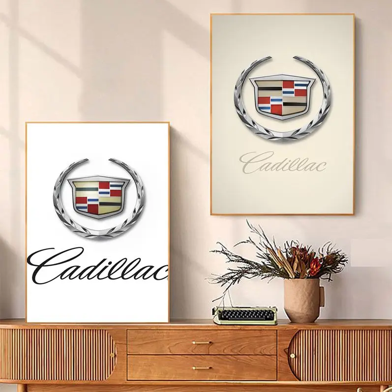 

Cadillaces Whitepaper Poster Decoracion Painting Wall Art White Kraft Paper Home Decor
