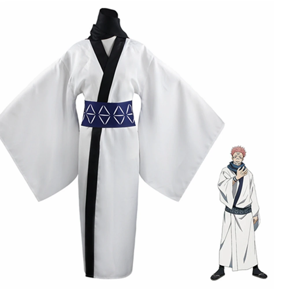 Парик для косплея сукуна из аниме юютсу кайсен рямень японское кимоно