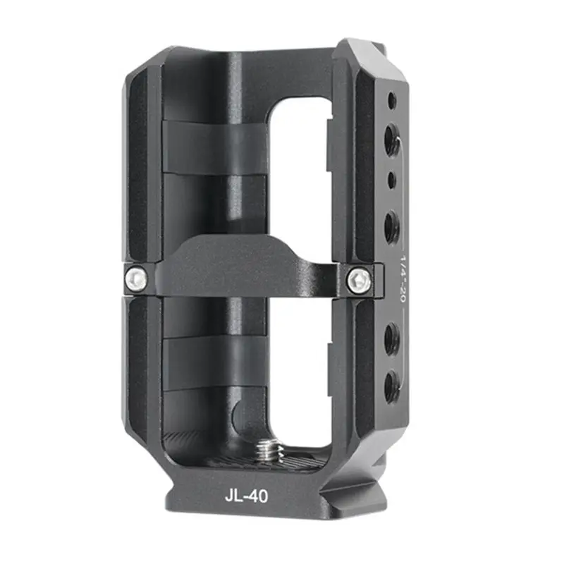Фото Алюминиевый защитный кейдж Jlwin для DJI Osmo Pocket 3 с адаптером для расширения и креплением-кронштейном №3