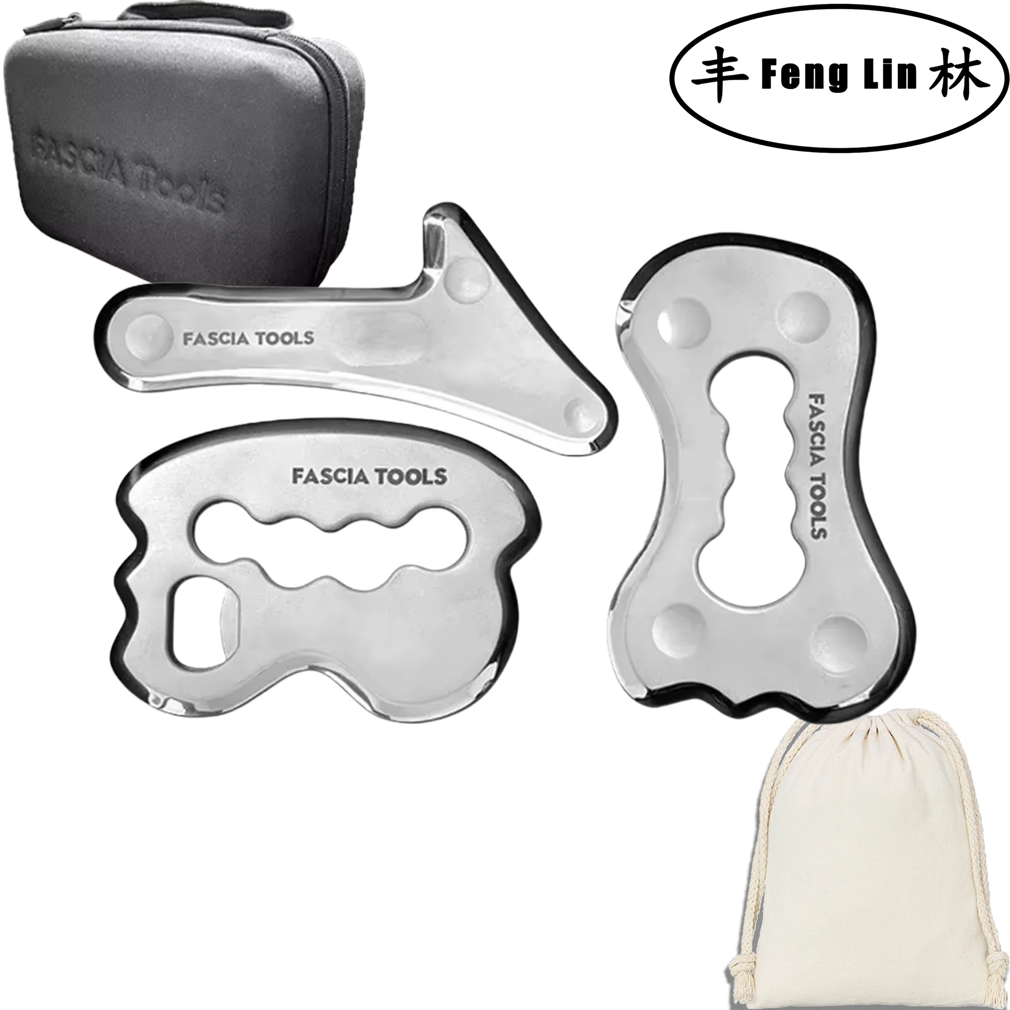 Инструмент для массажа гуаша Ша из нержавеющей стали