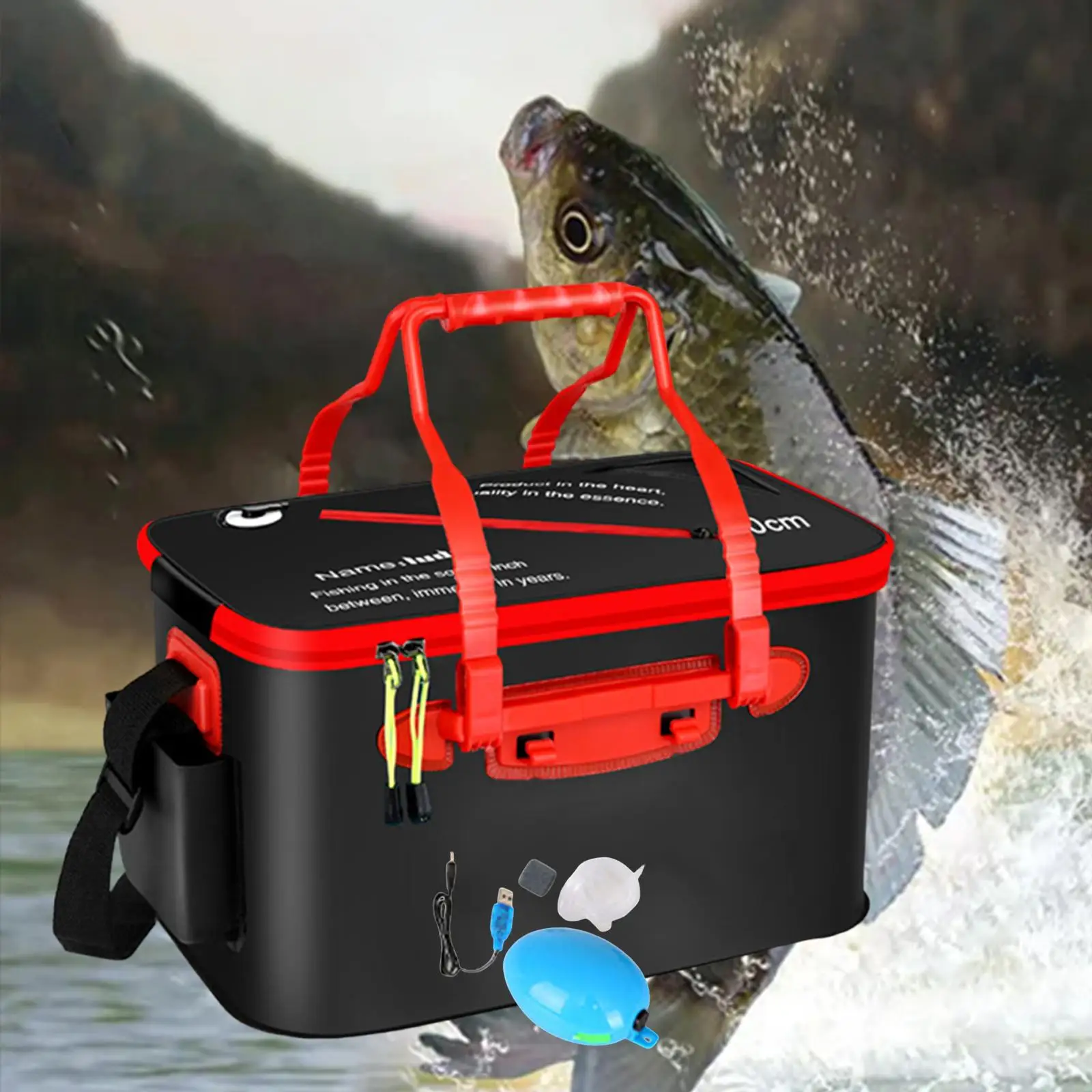 Портативное рыболовное ведро живое для кемпинга путешествий рыбалки