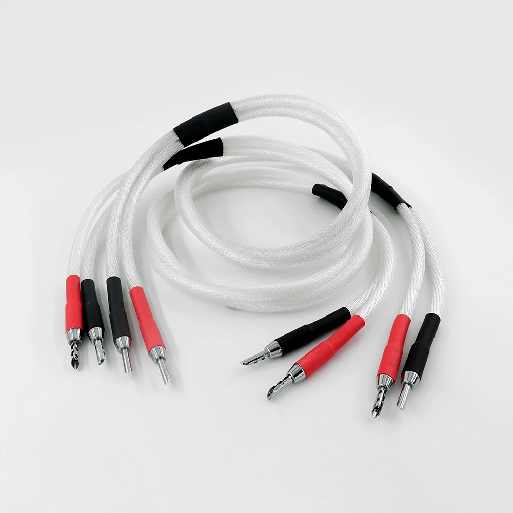 Новинка одна пара 5 дюймовых кабелей nocc (99.997%) обновленный высококлассный кабель