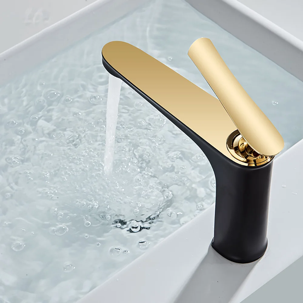 Tianview медный смеситель для раковины под столешницей горячей и холодной воды