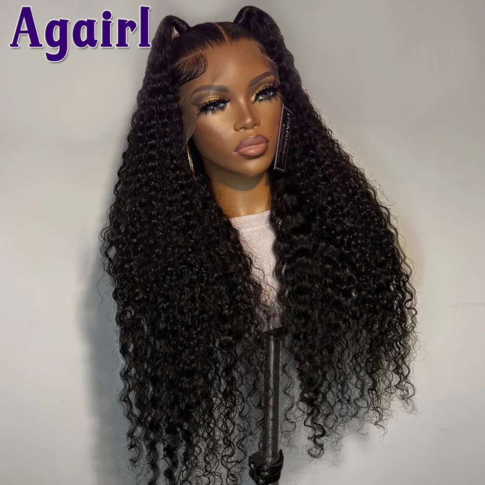 99J Dark Red Gluless Wig Burgundy Kinky Curly Human Hair Wigs 13X4 13X6 Lace Frontal Wigs Brazilian Water Wave 4X6 Closure Wigs images - 6