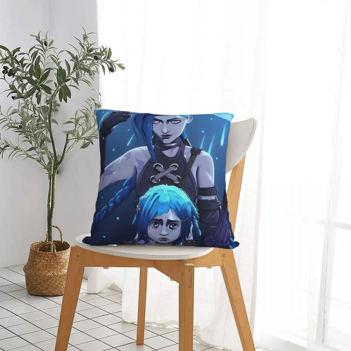 Jinx_Powder BaoBao Arcane квадратная наволочка потрясающая из полиэстера для дома 18 &quotx 18&quot