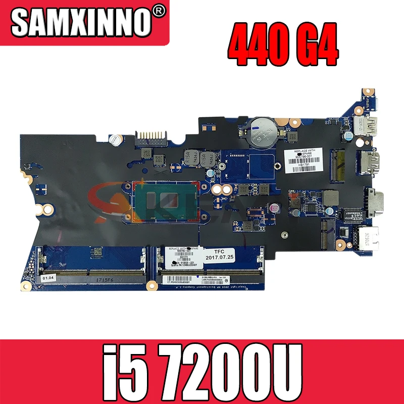 

DA0X81MB6E0 905794-601-905794 для ноутбука HP ProBook 430 440 G4, Материнская Плата ЦП i5 7200U DDR4 100%, тестовая работа