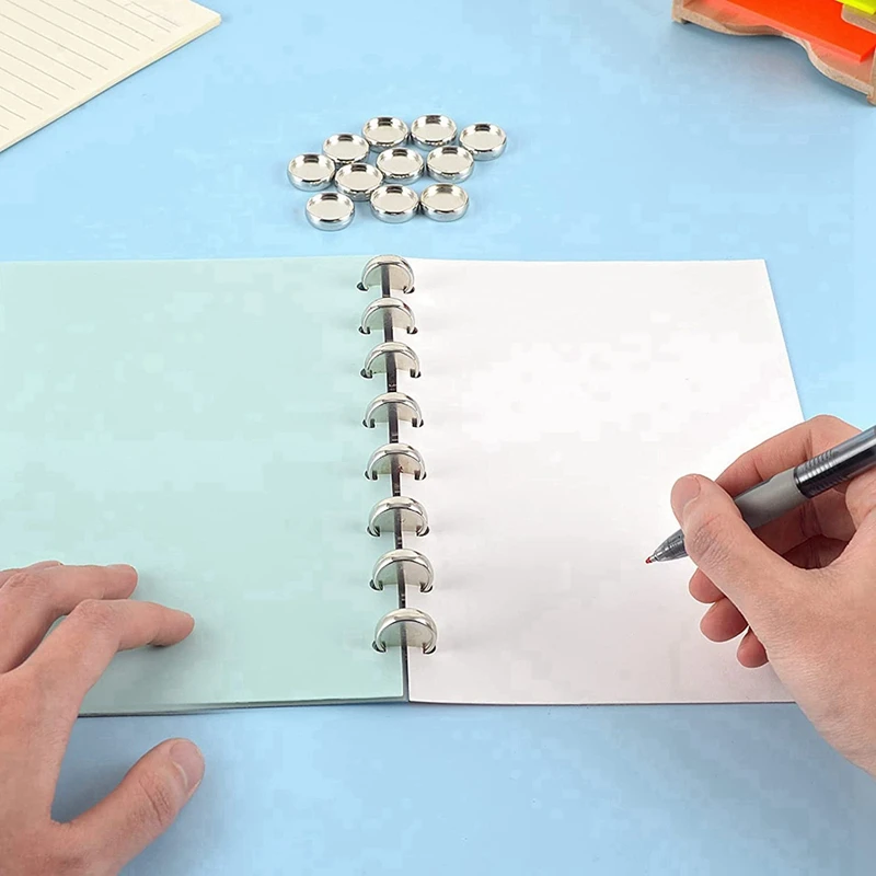 Золотые диски 20 шт. обвязочные кольца металлические для блокнота и детской книги