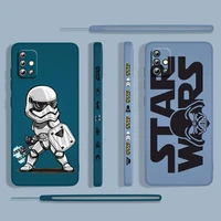 star wars warrior hero for samsung galaxy a73 a53 a33 a52 a32 a22 a71 a51 a21s a03s a50 4g 5g liquid left rope phone case cover