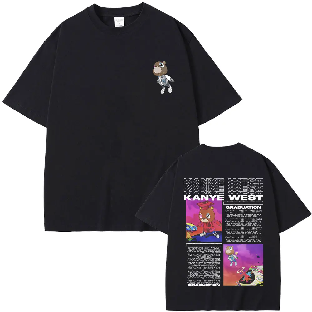 Футболка Rapper Kanye с изображением музыкального альбома для мужчин и женщин в стиле