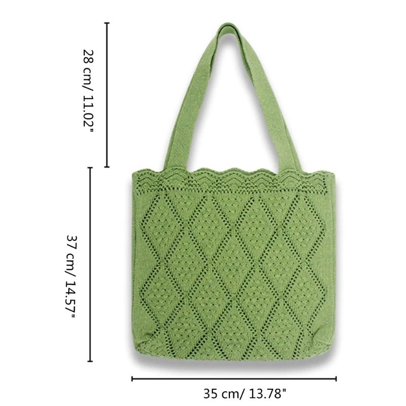 Модные сетчатые вязаные крючком сумки на ремне повседневная сумка-бродяга