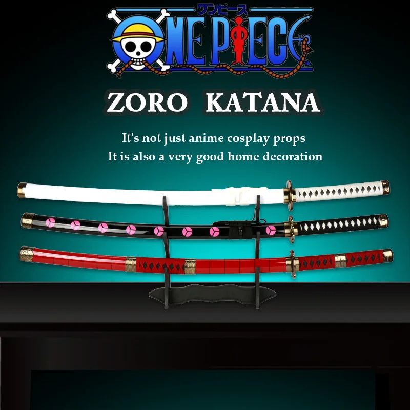 

Меч роророноа, Зоро, катана, 3 шт., деревянные игрушечные мечи, аниме, оружие, реквизит 1:1, оригинальный рисунок, меч водо, китсу, шруси, энма, 41 дюйм