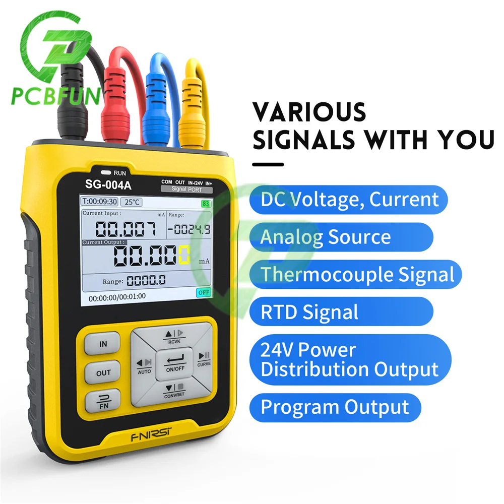 

SG-004A Multi-function Signal Generator 4-20mA Analog Current Pressure Transmitter Thermocouple Resistance Process Calibrator