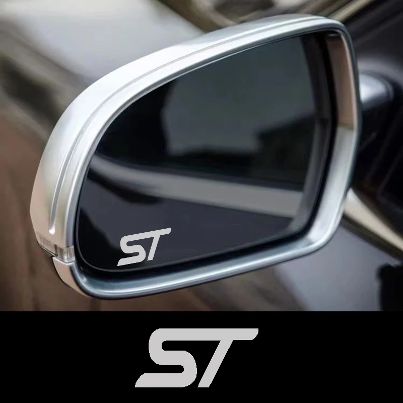 

2 шт., автомобильные наклейки на зеркало заднего вида, Ford ST Focus Fiesta Puma Ranger Kuga MK2 MK3 MK7 Mondeo