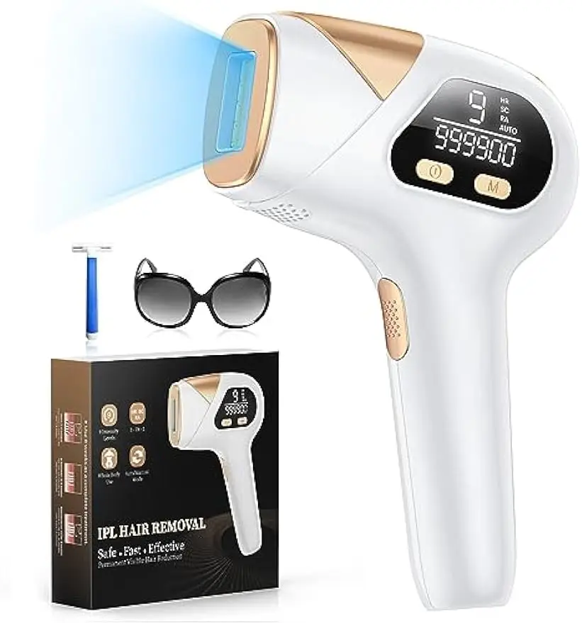 

Hair Removal for Women and Men, At-Home Permanent Hair Removal Device 9 Levels Upgraded Face Armpits Arms Bikini Line Legs