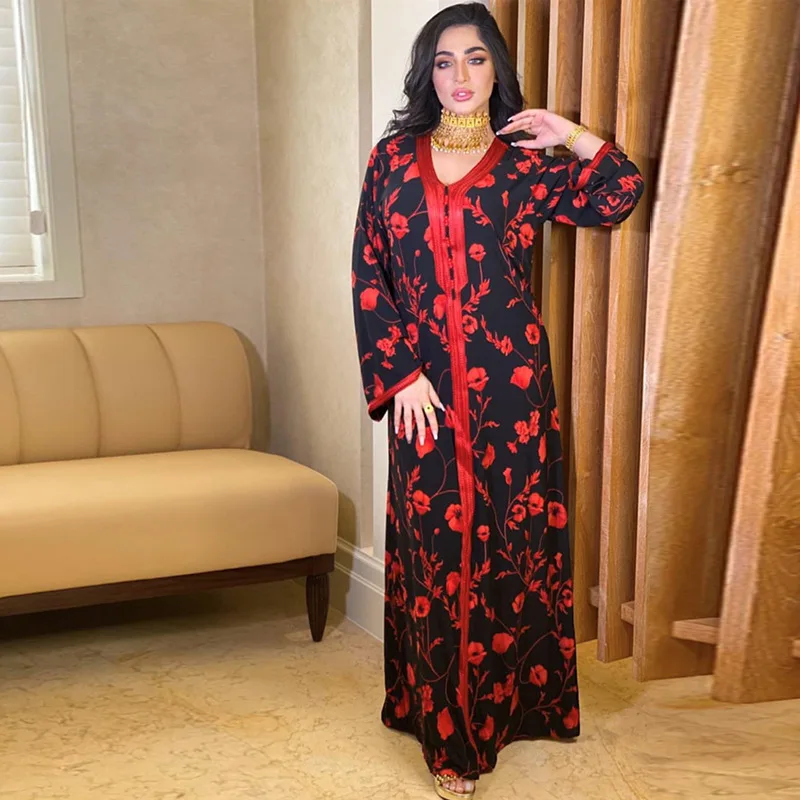 Eid Abaya Dubai Muslim Dress Turkey Islam Clothing Kaftan Moroccan Long African Dresses for Women Malaysia Elegant Evening Gowns
