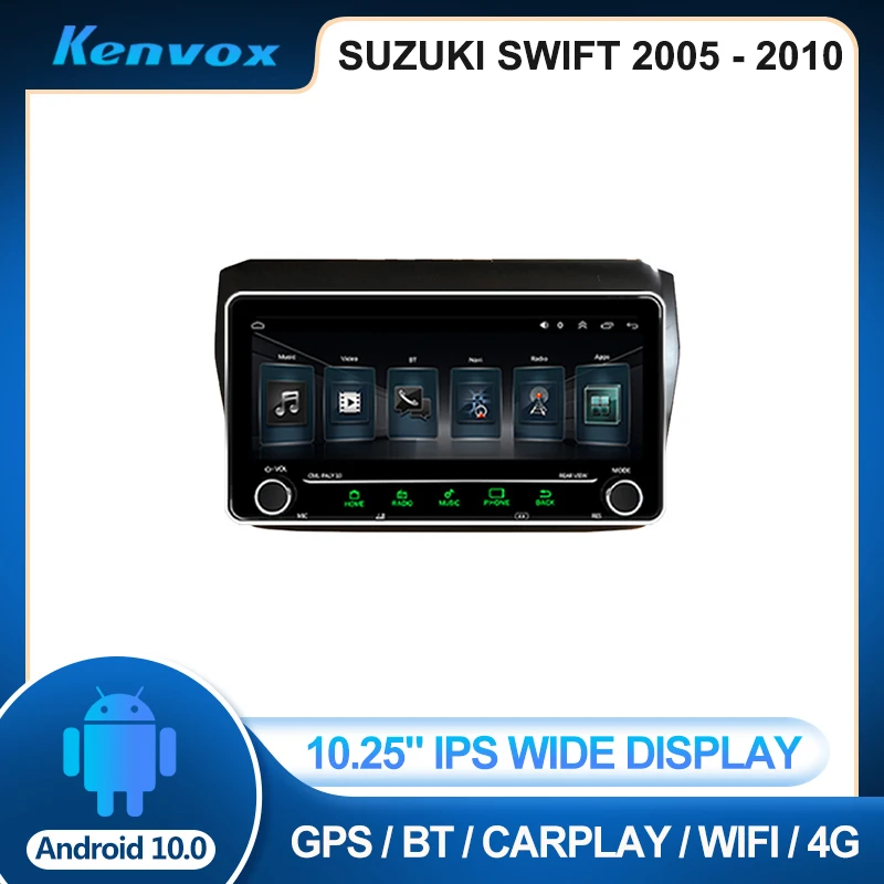 

Автомагнитола 2 din, 10,25 дюйма, IPS, Android, для SUZUKI SWIFT 2005-2010, мультимедиа, GPS-навигация