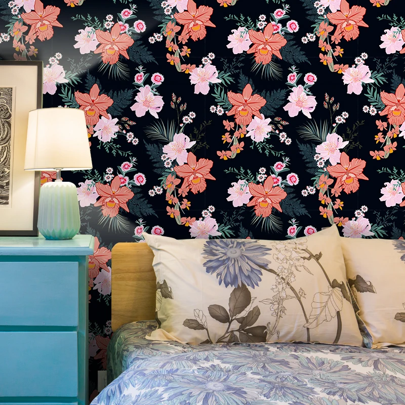 1 рулон наклеек на стену в виде лепестков цветов кухонный шкаф гостиную