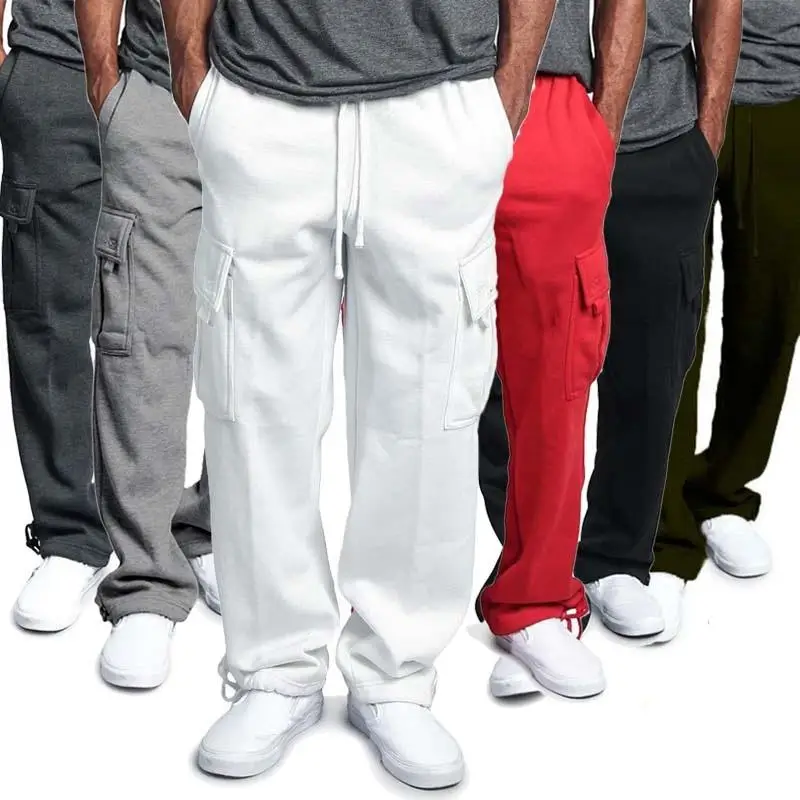 

New Casual Mens Sweatpants Drawstring Elastic Waist Pocket Sports Pants