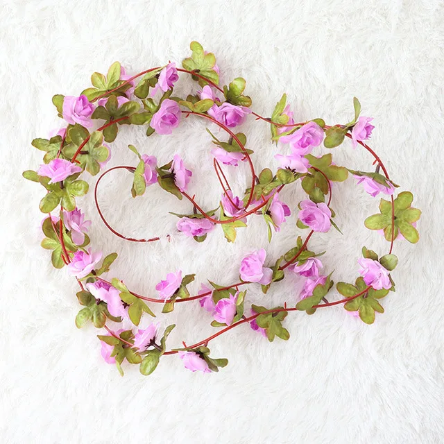 

Искусственные розы из шелка, гирлянда, 240 см