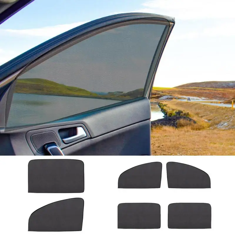 

Auto Window Privacy Sunshades Curtains Car Window Shades For Side Window Magnetic UV Protection Dense Grid Breathable Curtains