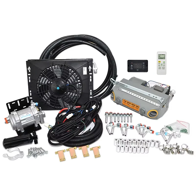 Универсальный электрический компрессор автомобильный кондиционер 12 В/24 В