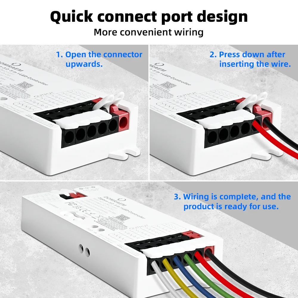 Светодиодный контроллер DOMRAEM Zigbee 3.0 Smart 5 в 1 DIMMER WWCW RGB RGBWCCT Strips работает с концентраторами 3.0 (Hu*eEcho Plus и т. д. )AlexaAPP (art.: 3920d02f618b8) - 3920d02f618b8