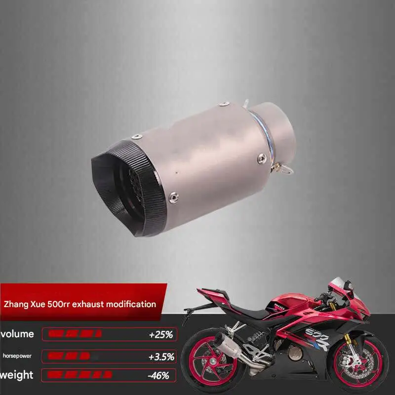Фото Титановый глушитель AR GP для Zhangxue 500RR, модифицированный выхлопной аксессуар для мотоцикла, система Slip-On №5