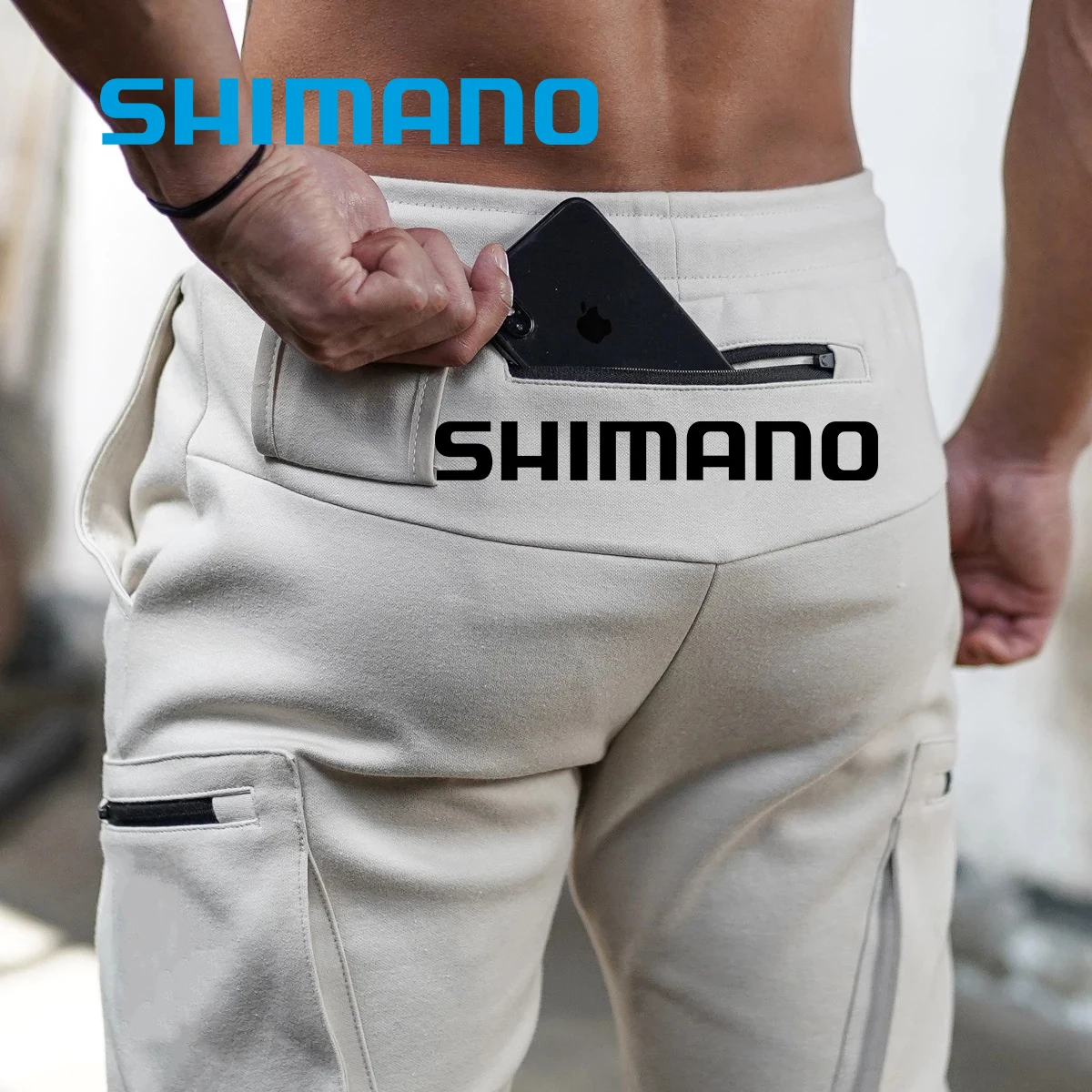 

Spring Summer Fishing Pants Men Thin Breathable Quick Dry Multi-Pocket Anti-Sweat Outdoor Sport Shimano Fishing Clothing