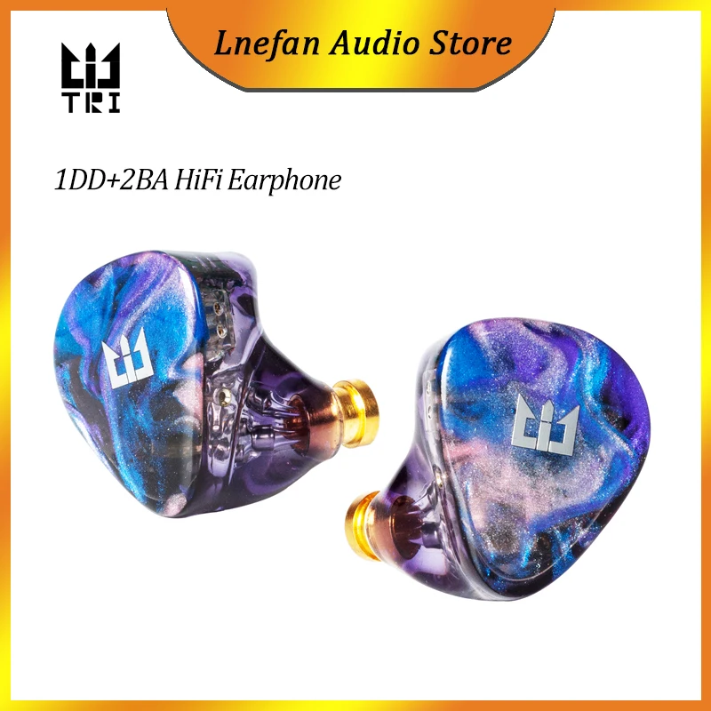 

TRI Starsea 2BA+1DD Hybrid Drive In Ear Monitor Earphone Sports Music Headset Dynamic+Balanced Armature HiFi Headphone Earbuds