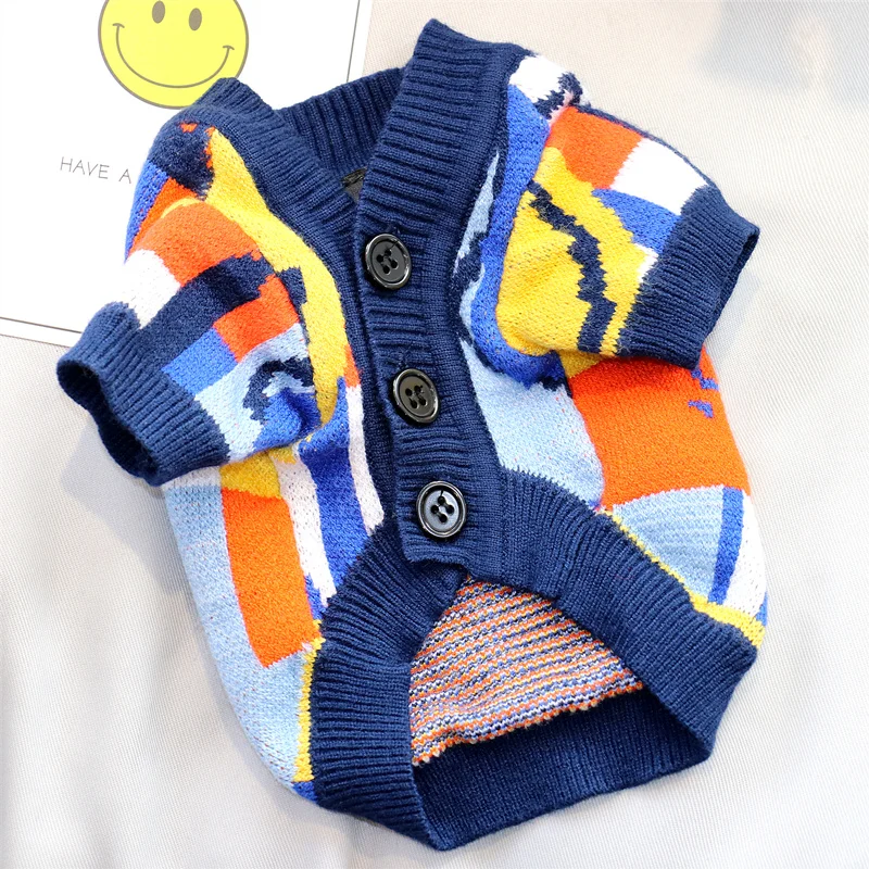 

Cardigan Pet Dog Jumper for Small Dogs Lovely Dog Designer Clothes Yorkshire Chihuahua Pomeranian Sweater Puppy Costumes