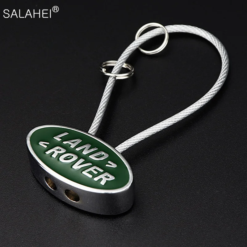 

Steel Rope Car Keychain Keyring Accessories For Land Rover Range Rover Velar Sport Discovery 2 3 4 Defender For Men Women Gifts