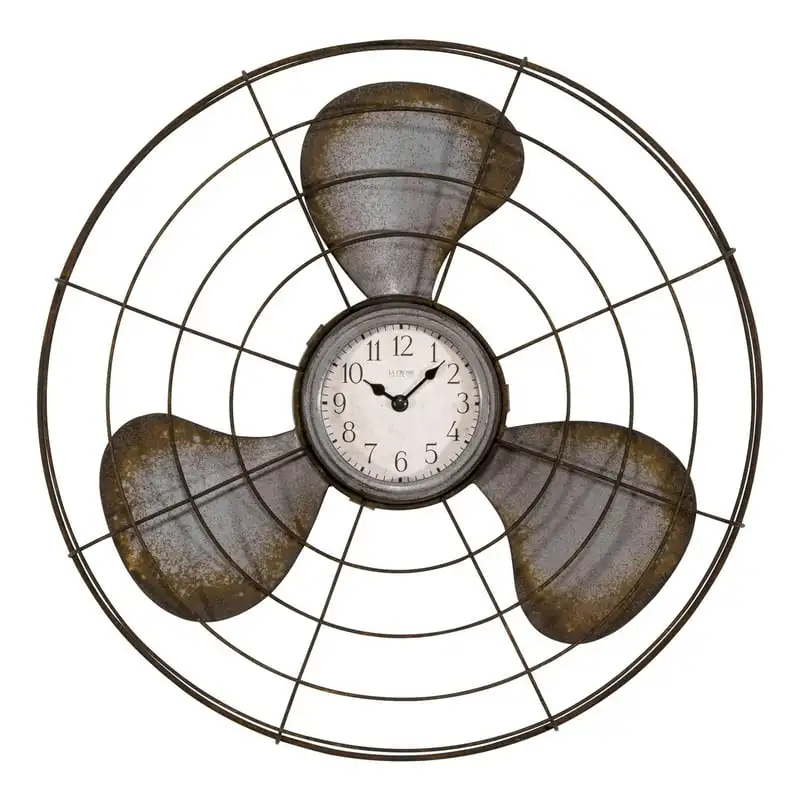 

Crosse Clock 404-3942 16.5 Inch Metal Fan Analog Quartz Wall Clock Outdoor clock waterproof garden настенные часы 