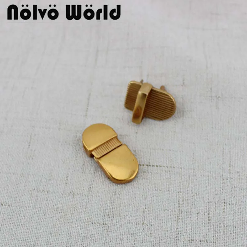 

10-30 pieces 27*35mm purse thumb lock hardware,Old gold finish metal hardware locks for purse sewing