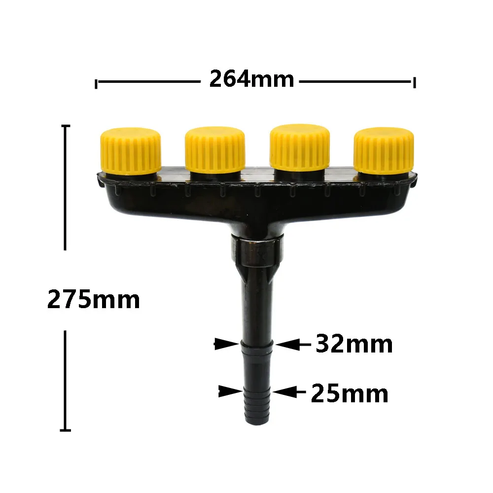 3/4/5/6 Hole Garden Lawn Hose Sprinklers Atomizer Nozzles Garden Irrigation Watering Farm Water Sprayers Nozzles For 1" 1.2" Hos images - 6