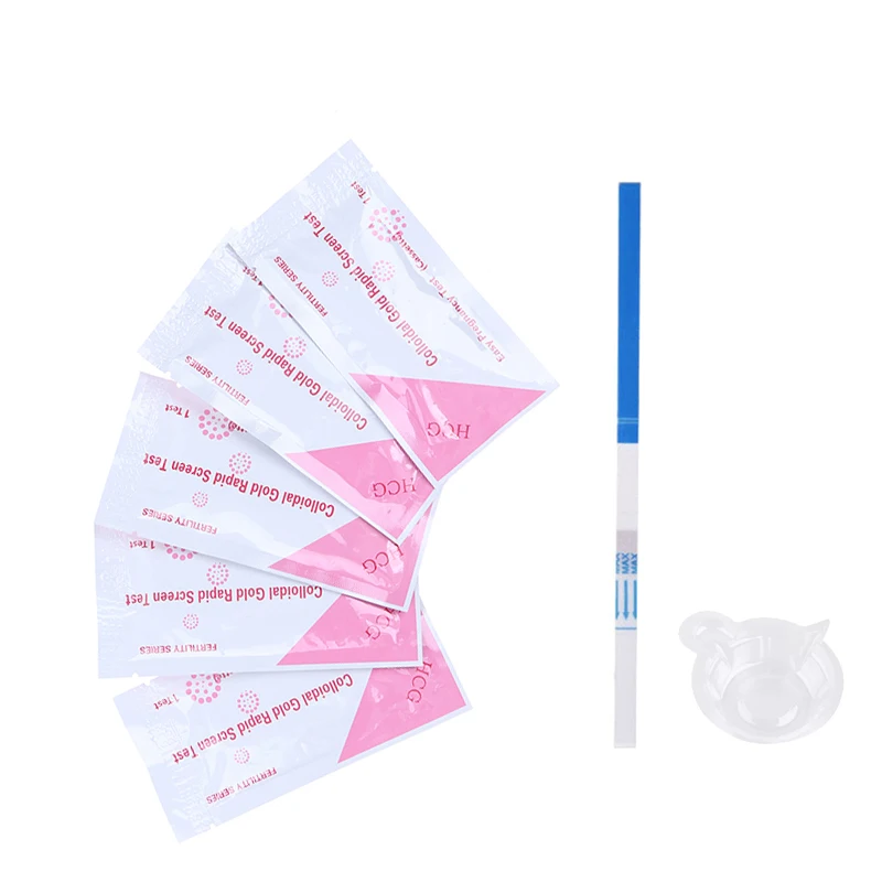 

5/10Pcs Pregnancy Urine Test Strip Predictor HCG Pregnant Rapid Reliable Test Measuring Pregnancy Test Kit 99% Accuracy