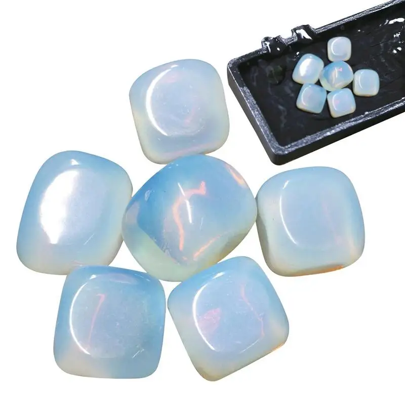 

PC Bonsai Decor Crystal Stone DIY Jewelry Home Decoration Collectibles White Crystal Fashion Gem Natural Tumbled Polished Stone